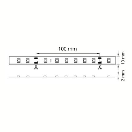 LED trak kopalniški 5m 28W/12V IP65 6500K