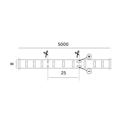 LED Trak LED/50W/12V 5 m 3000K IP65