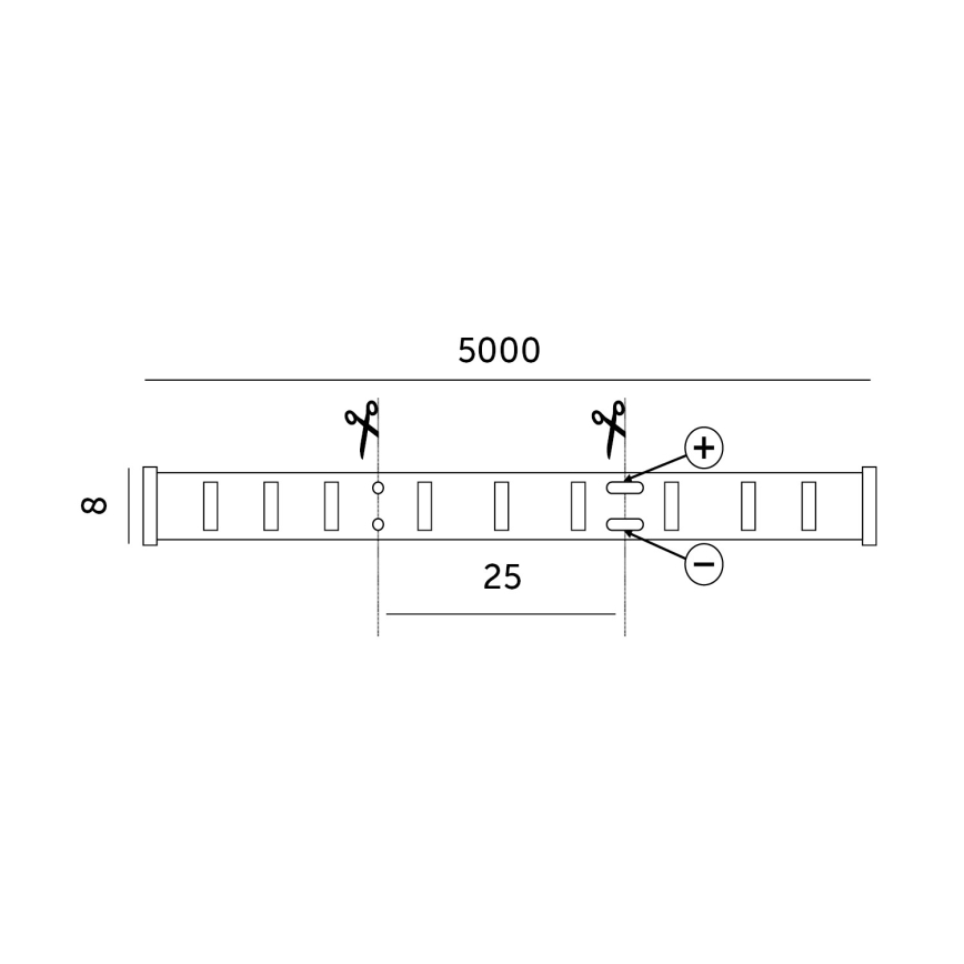 LED Trak LED/50W/12V 5 m 3000K IP65