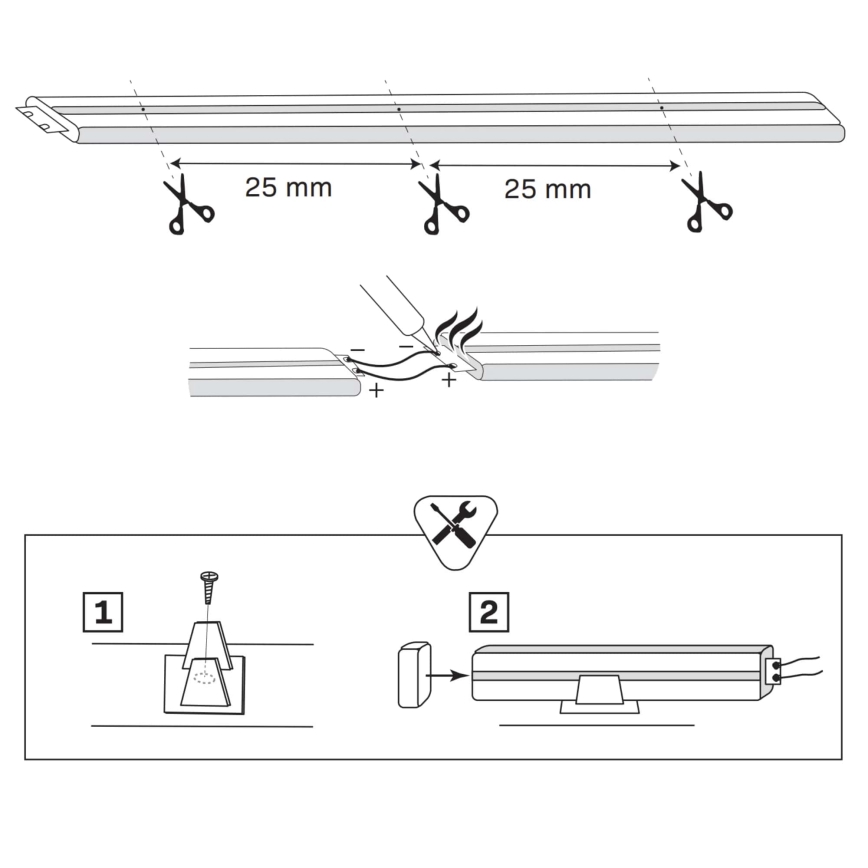 LED Trak NEON 5 m LED/27W/12V 4000K IP65