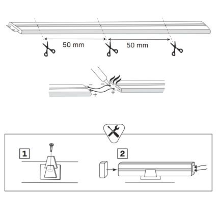 LED Trak NEON 5m LED/40W/24V moder IP65