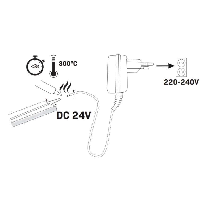 LED Trak NEON 5m LED/48W/24V 4000K IP65
