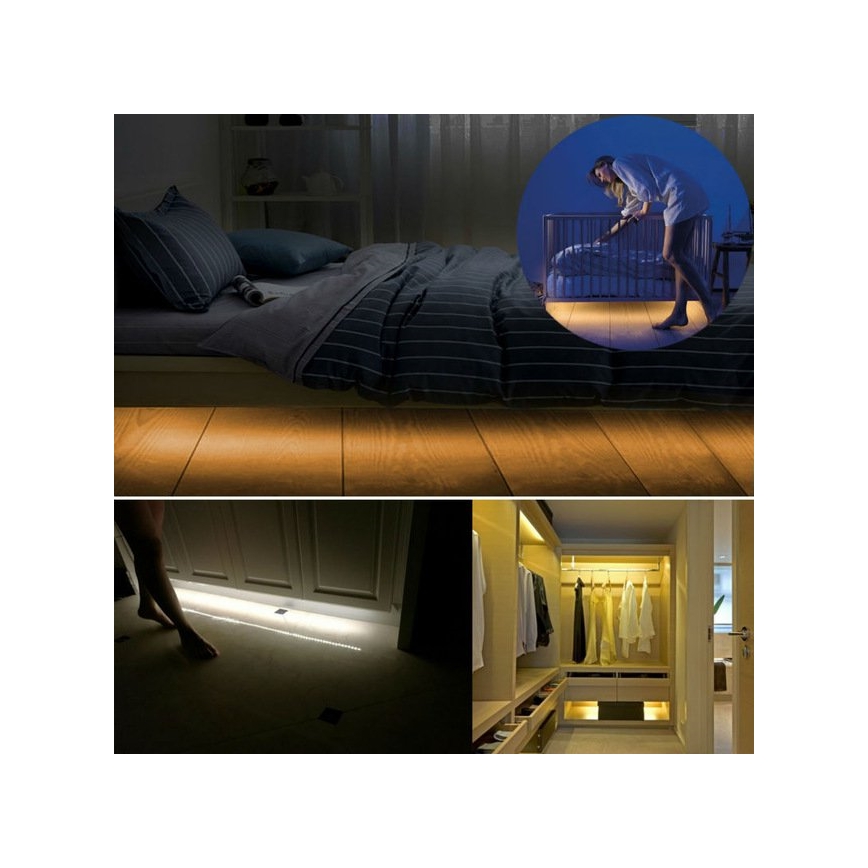 LED Trak s senzorjem WAVE SENZOR 1,2m LED/4W/230V 3000K