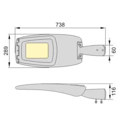 LED Ulična svetilka ADQUEN PLUS LED/100W/230V IP66