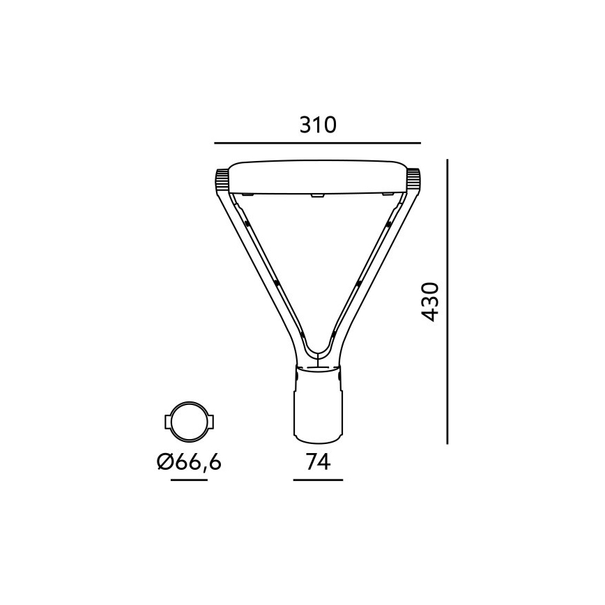 LED ulična svetilka NEXPARK LED/30/40/60W/230V 3000/4000/6500K IP66