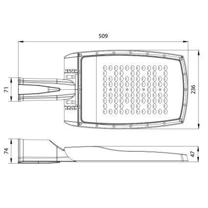 LED Ulična svetilka NOVUM PLUS LED/100W/230V IP65