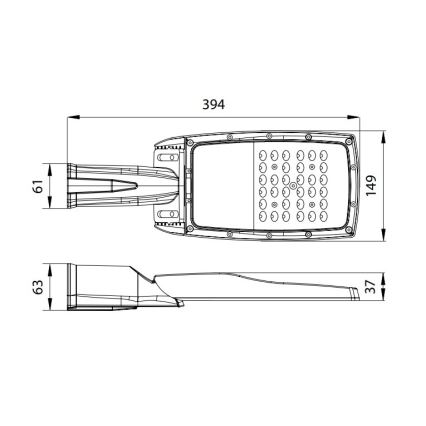 LED Ulična svetilka NOVUM PLUS LED/50W/230V IP65