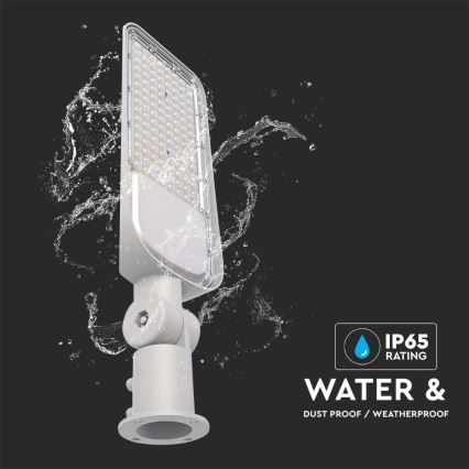 LED Ulična svetilka s senzorjem mraka SAMSUNG CHIP LED/100W/230V 6500K IP65 siva