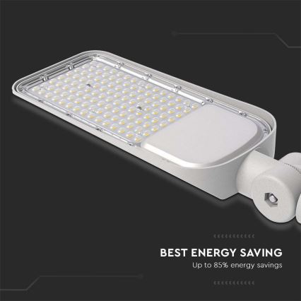LED Ulična svetilka s senzorjem mraka SAMSUNG CHIP LED/100W/230V 6500K IP65 siva