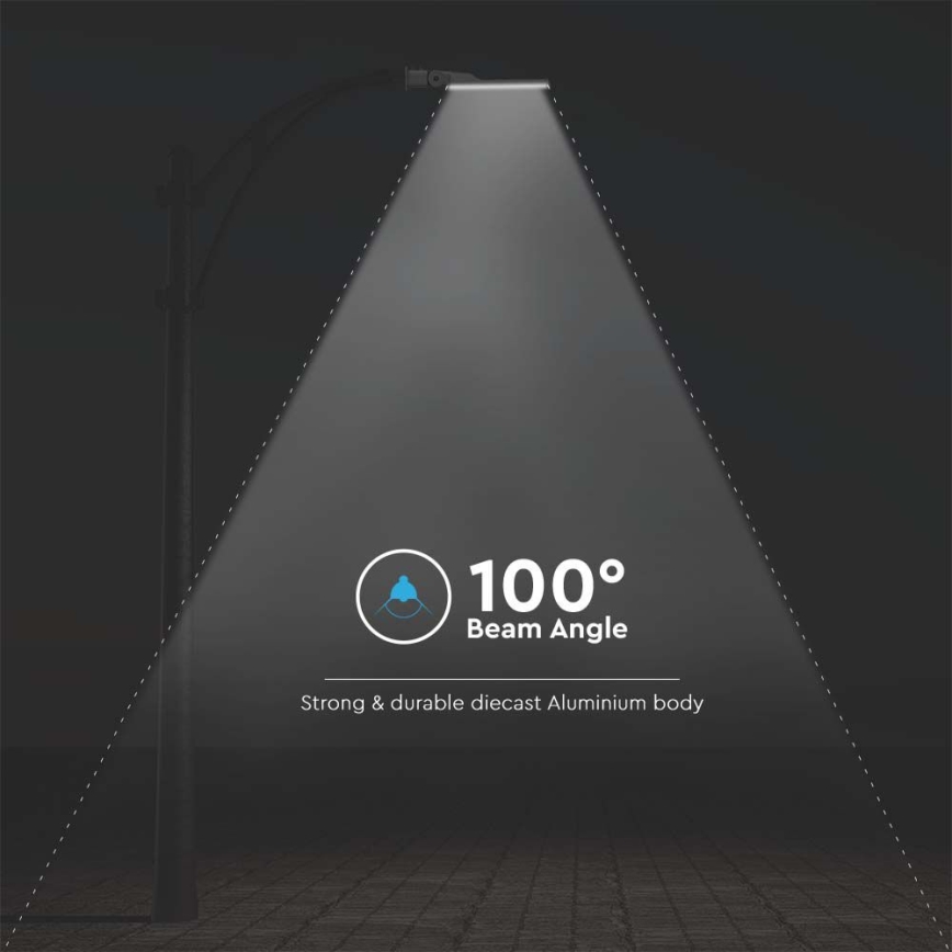LED Ulična svetilka s senzorjem SAMSUNG CHIP LED/50W/230V 6500K IP65