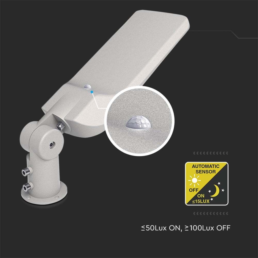 LED Ulična svetilka s senzorjem SAMSUNG CHIP LED/50W/230V 6500K IP65