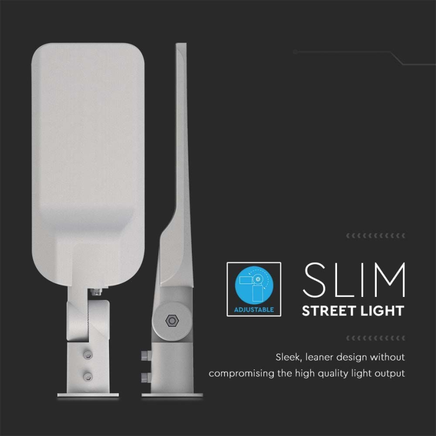 LED Ulična svetilka SAMSUNG CHIP LED/100W/230V 6500K IP65 siva