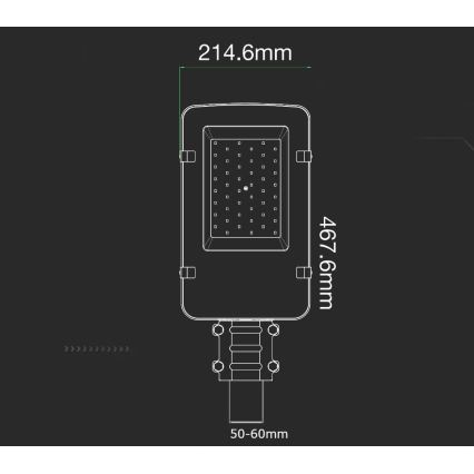 LED Ulična svetilka SAMSUNG CHIP LED/50W/230V 4000K IP65