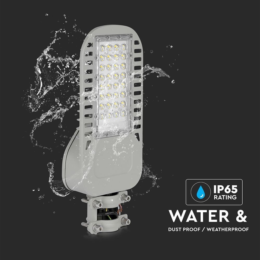 LED Ulična svetilka SAMSUNG CHIP LED/50W/230V 6500K siva