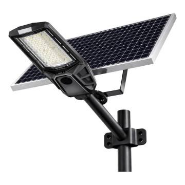 LED ulična svetilka z možnostjo zatemnitve, s senzorjem in sončno ploščo KOBRA LED/400W/3,2V 24000 mAh IP65 antracit + daljinski upravljalnik