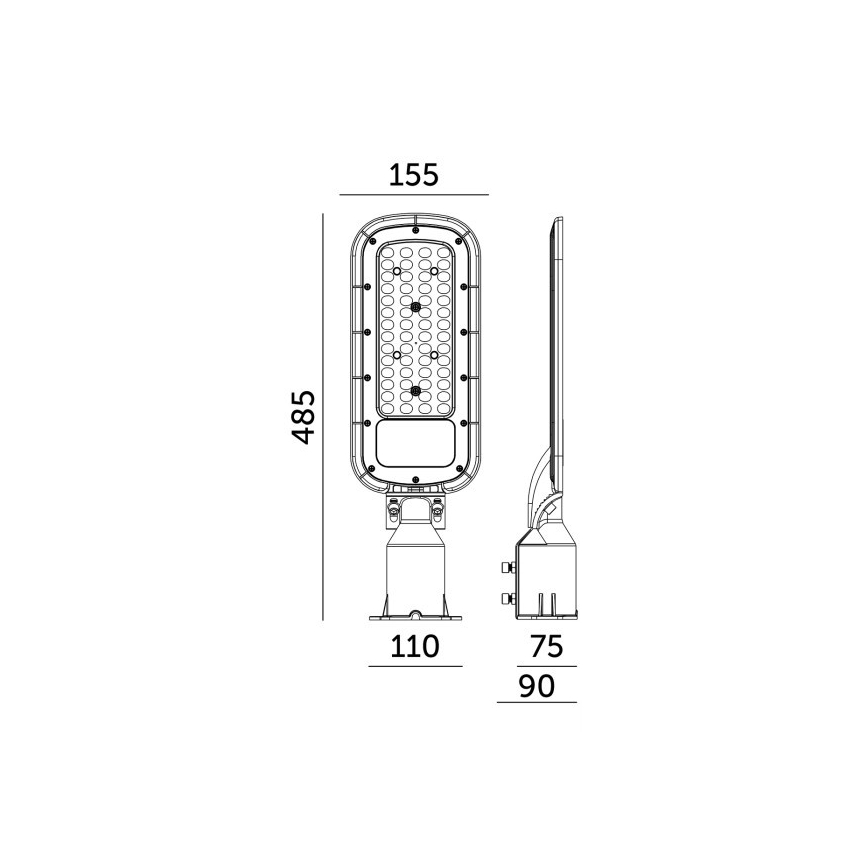 LED ulično svetilo BRELUXO LED/100W/230V 4000K IP65