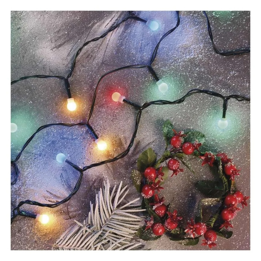 LED veriga 200xLED/8 funkcij 25m IP44 večbarvna