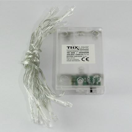 LED veriga 20xLED/2 funkciji 2,4m hladna bela