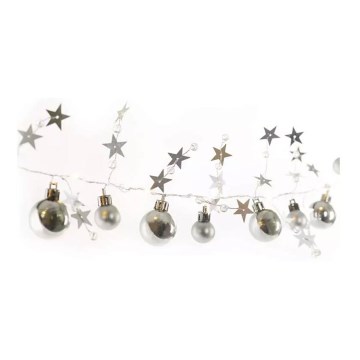 LED veriga 20xLED/2xAA 2,2 m topla bela