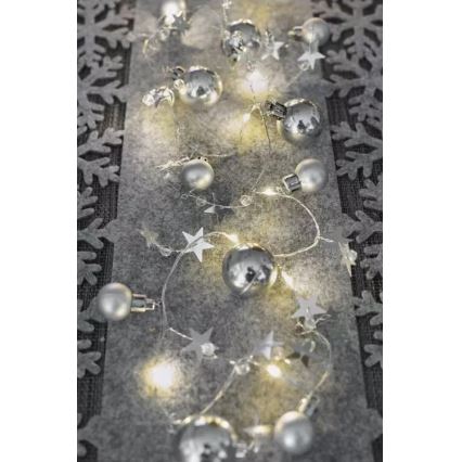 LED veriga 20xLED/2xAA 2,2 m topla bela