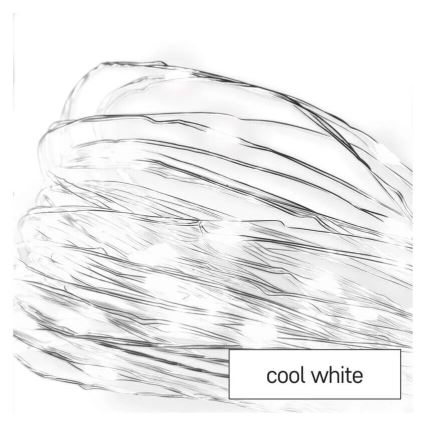 LED  veriga 20xLED/2xAA 2,4m hladna bela