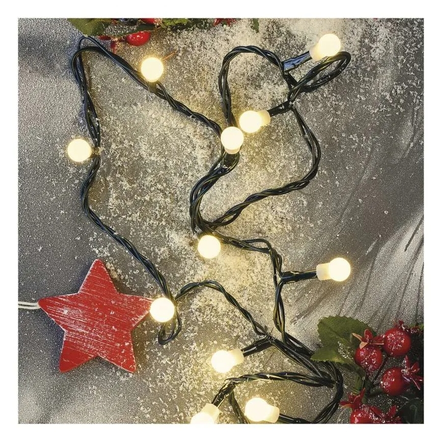 LED veriga 300xLED/230V/8 funkcij 35m IP44 topla bela