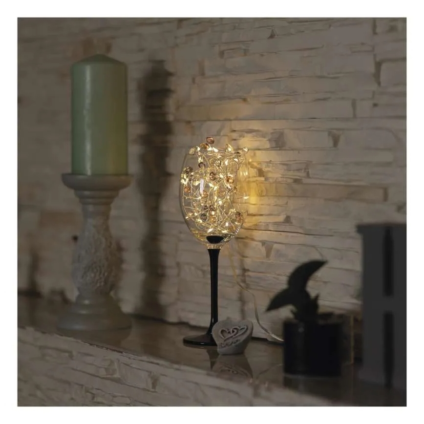 LED veriga 40xLED/3xAA 1,5 m topla bela