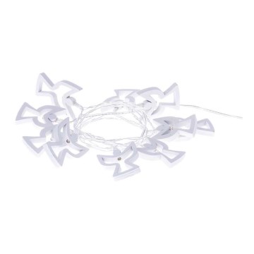 LED veriga CHAIN 10xLED/2xAA 1,85m topla bela
