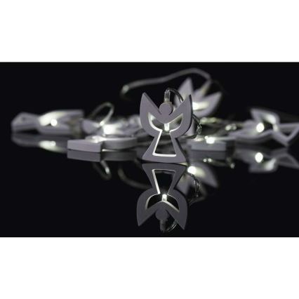 LED veriga CHAIN 10xLED/2xAA 1,85m topla bela