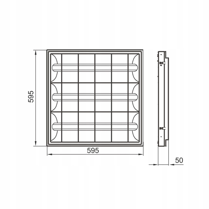 LED Vgradna fluorescenčna svetilka 3xLED/13W/230V