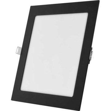 LED vgradna stropna svetilka NEXXO LED/18W/230V 3000/3500/4000K črna 22,5 x 22,5 cm