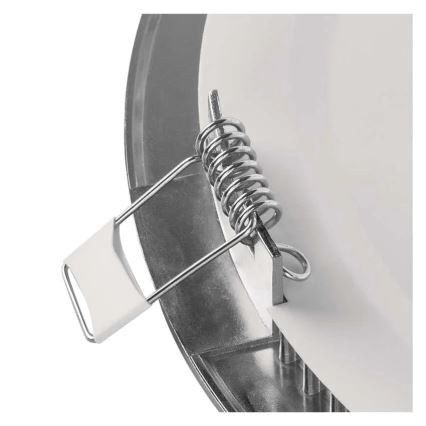 LED vgradna stropna svetilka NEXXO LED/18W/230V 3000/3500/4000K, srebrna, premer 22,5 cm