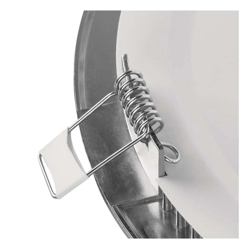 LED vgradna stropna svetilka NEXXO LED/18W/230V 3000/3500/4000K, srebrna, premer 22,5 cm