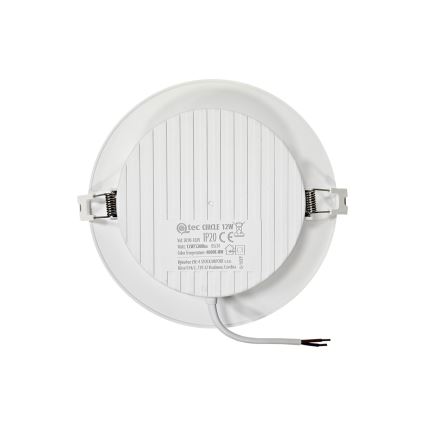 LED Vgradna svetilka CIRCLE LED/12W/230V 4000K pr. 17 cm bela
