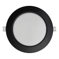LED Vgradna svetilka CIRCLE LED/12W/230V 4000K pr. 17 cm črna