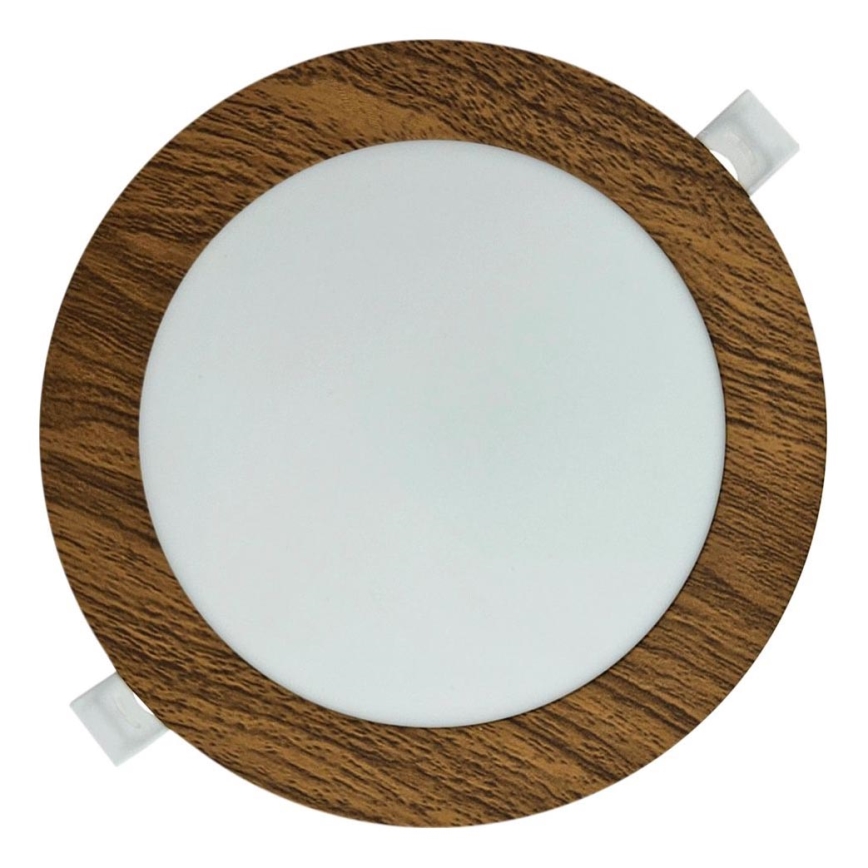 LED Vgradna svetilka CIRCLE LED/12W/230V 4200K pr. 16,7 cm rjava