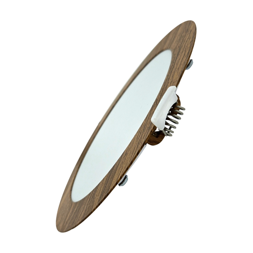 LED Vgradna svetilka CIRCLE LED/12W/230V 4200K pr. 16,7 cm rjava