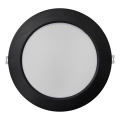 LED Vgradna svetilka CIRCLE LED/18W/230V 4000K pr. 22 cm črna