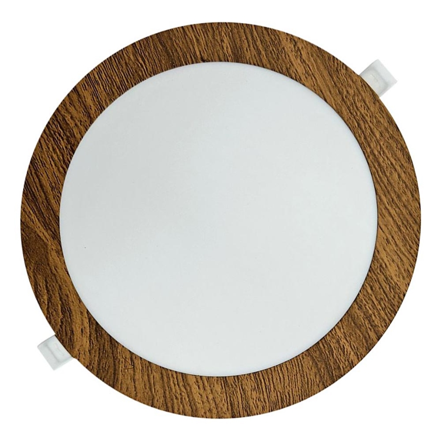 LED Vgradna svetilka CIRCLE LED/18W/230V 4200K pr. 22 cm rjava