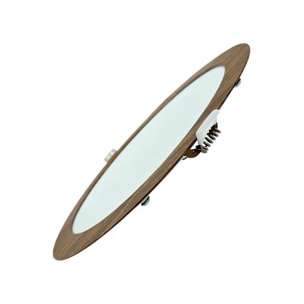 LED Vgradna svetilka CIRCLE LED/18W/230V 4200K pr. 22 cm rjava