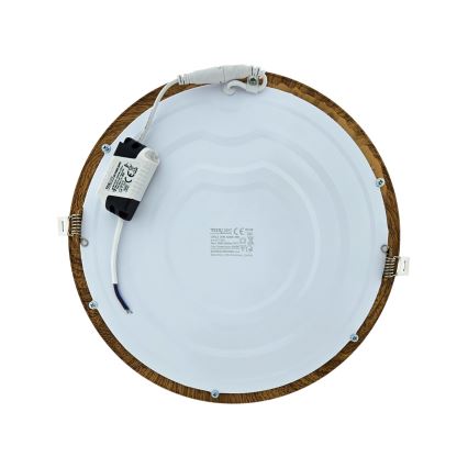 LED Vgradna svetilka CIRCLE LED/24W/230V 4200K pr. 29,6 cm rjava