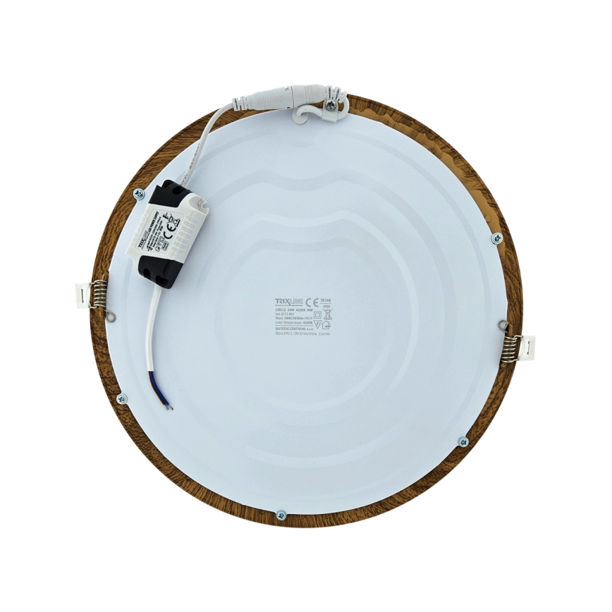 LED Vgradna svetilka CIRCLE LED/24W/230V 4200K pr. 29,6 cm rjava