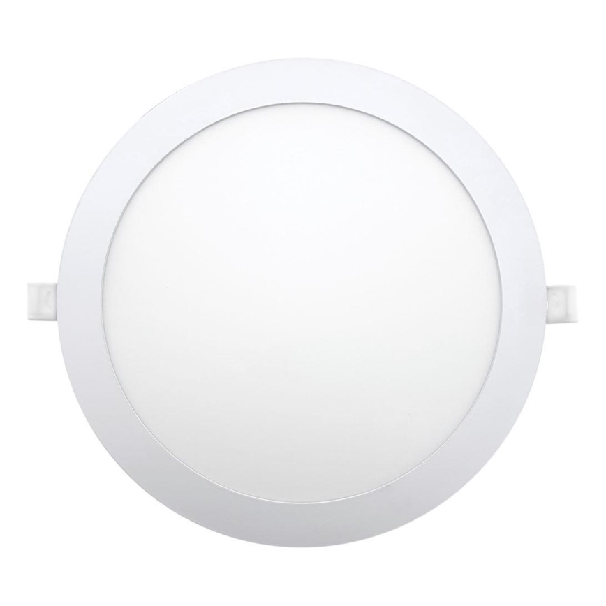 LED Vgradna svetilka CIRCLE LED/24W/230V 6500K pr. 30 cm bela
