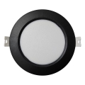 LED Vgradna svetilka CIRCLE LED/6W/230V 4000K pr. 12 cm črna