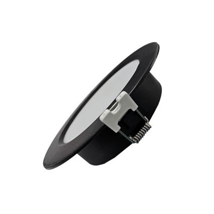 LED Vgradna svetilka CIRCLE LED/6W/230V 4000K pr. 12 cm črna