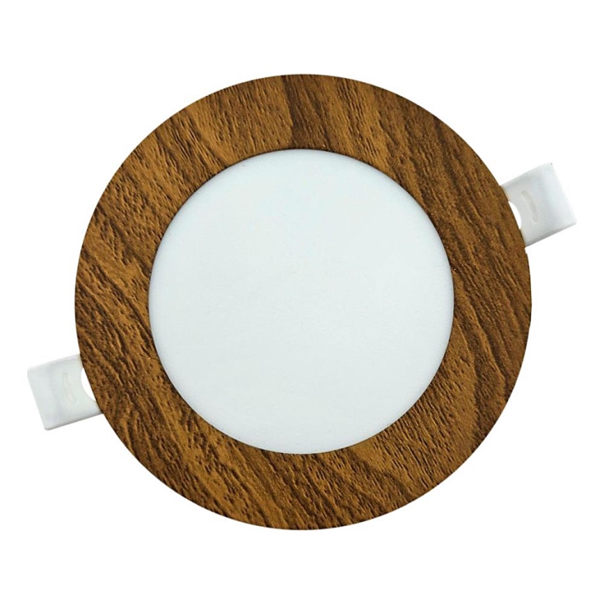 LED Vgradna svetilka CIRCLE LED/6W/230V 4200K pr. 11,8 cm rjava