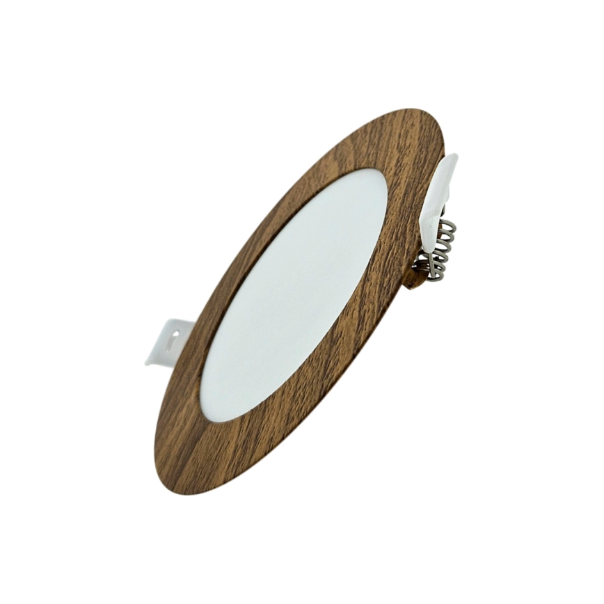 LED Vgradna svetilka CIRCLE LED/6W/230V 4200K pr. 11,8 cm rjava