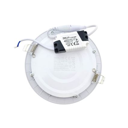 LED Vgradna svetilka CIRCLE LED/9W/230V 6500K pr. 14,5 cm bela