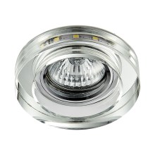 LED Vgradna svetilka ELEGANT DOUBLE LIGHT GU10/50W+LED/3W okrogla
