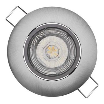 LED Vgradna svetilka EXCLUSIVE 1xLED/5W/230V 3000 K srebrna